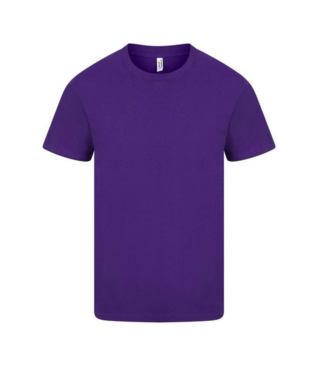 T-shirt Manches Courtes Homme Violet Casual-2