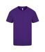 T-shirt Manches Courtes Homme Violet Casual-2