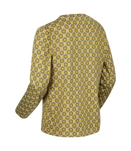 T-shirt orla kiely femme moutarde Regatta