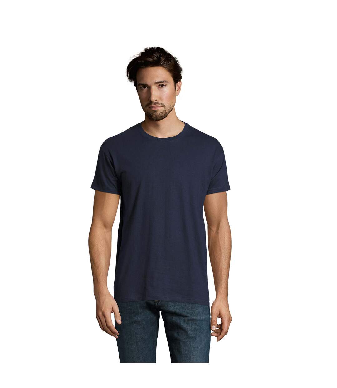 SOLS Mens Imperial Slim Fit Short Sleeve T-Shirt (French Navy) - UTPC507-1