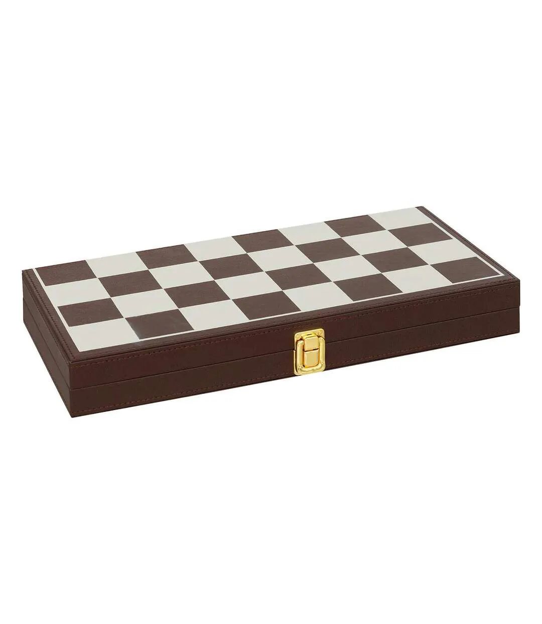 Jeu de Backgammon & d'Échec Jule 40cm Marron-3