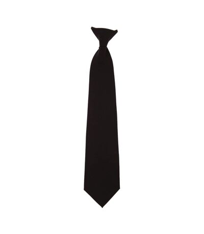 Yoko Clip-On Tie (Pack of 4) (Black) (One Size)
