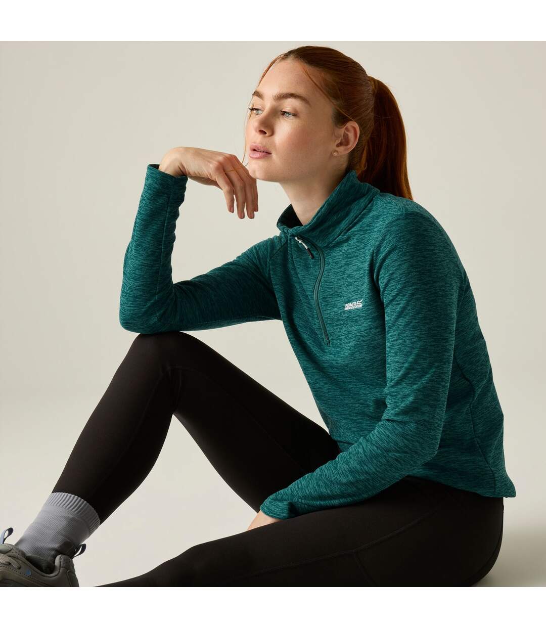 Womens/ladies Sweetheart Quarter Zip Fleece Top Mediterranea Regatta-1