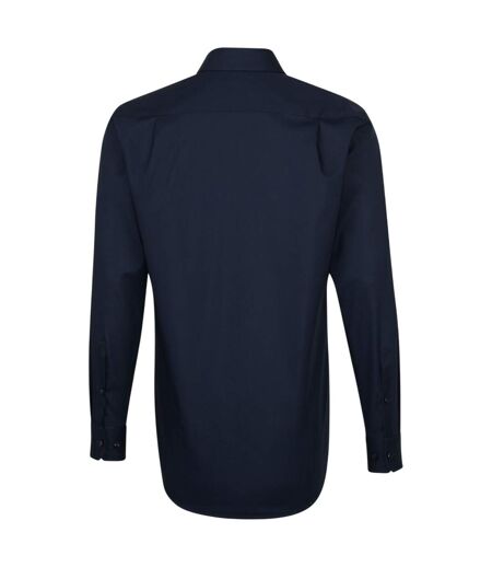 Chemise Manches Longues Homme Bleu Foncé Seidensticker