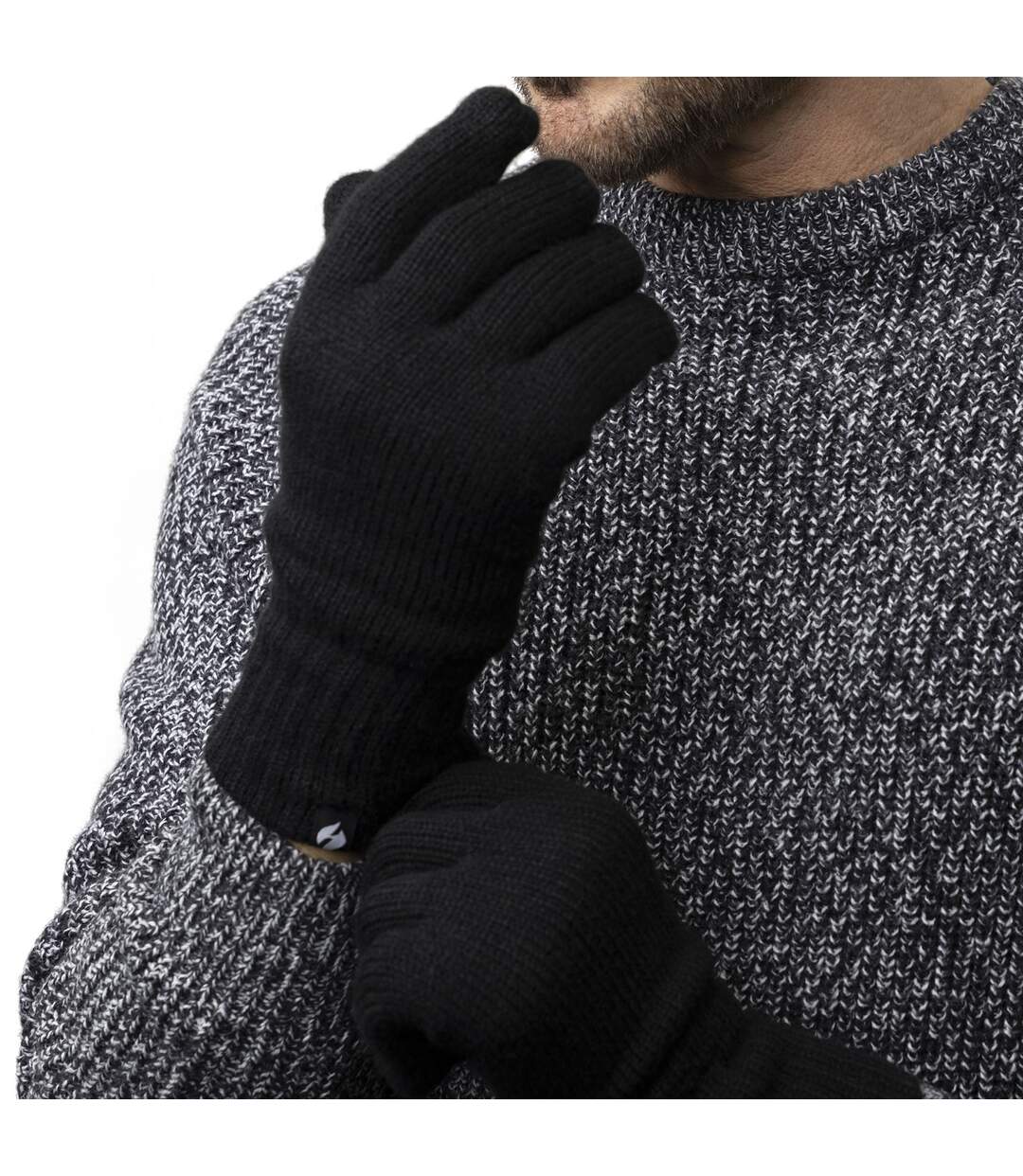 Heat Holders - Homme Ensemble Bonnet Echarpe Gants | Molleton Chaude Tricoté-4