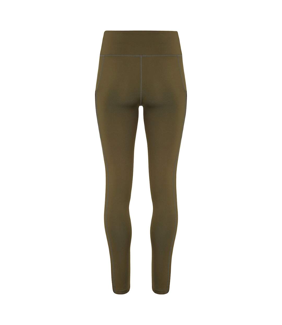 Womens/ladies performance compression leggings olive green TriDri