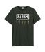 Unisex adult downward spiral nine inch nails logo t-shirt charcoal Amplified-1
