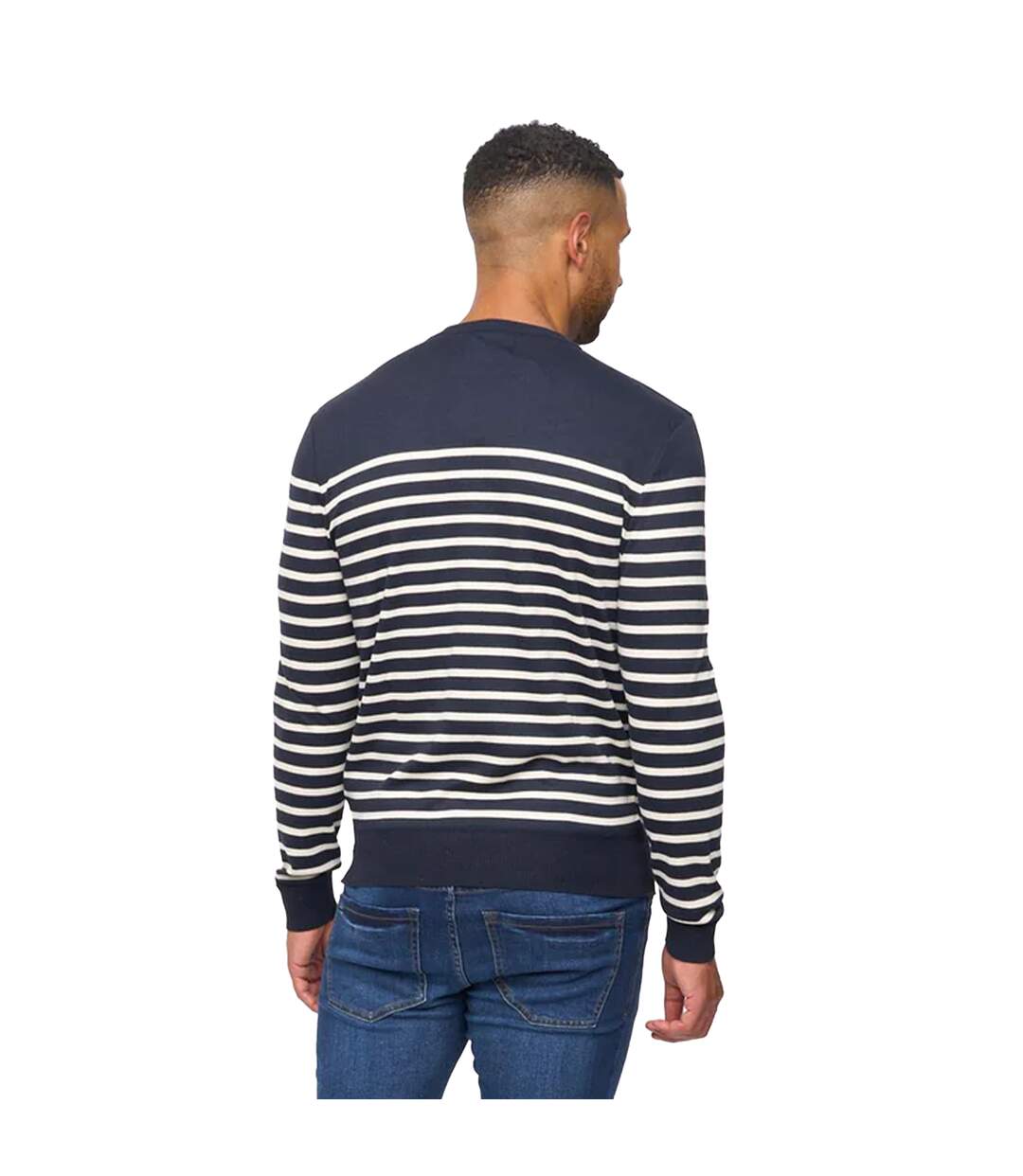 Mens Howland Crew Neck Jumper Navy Bewley & Ritch-3