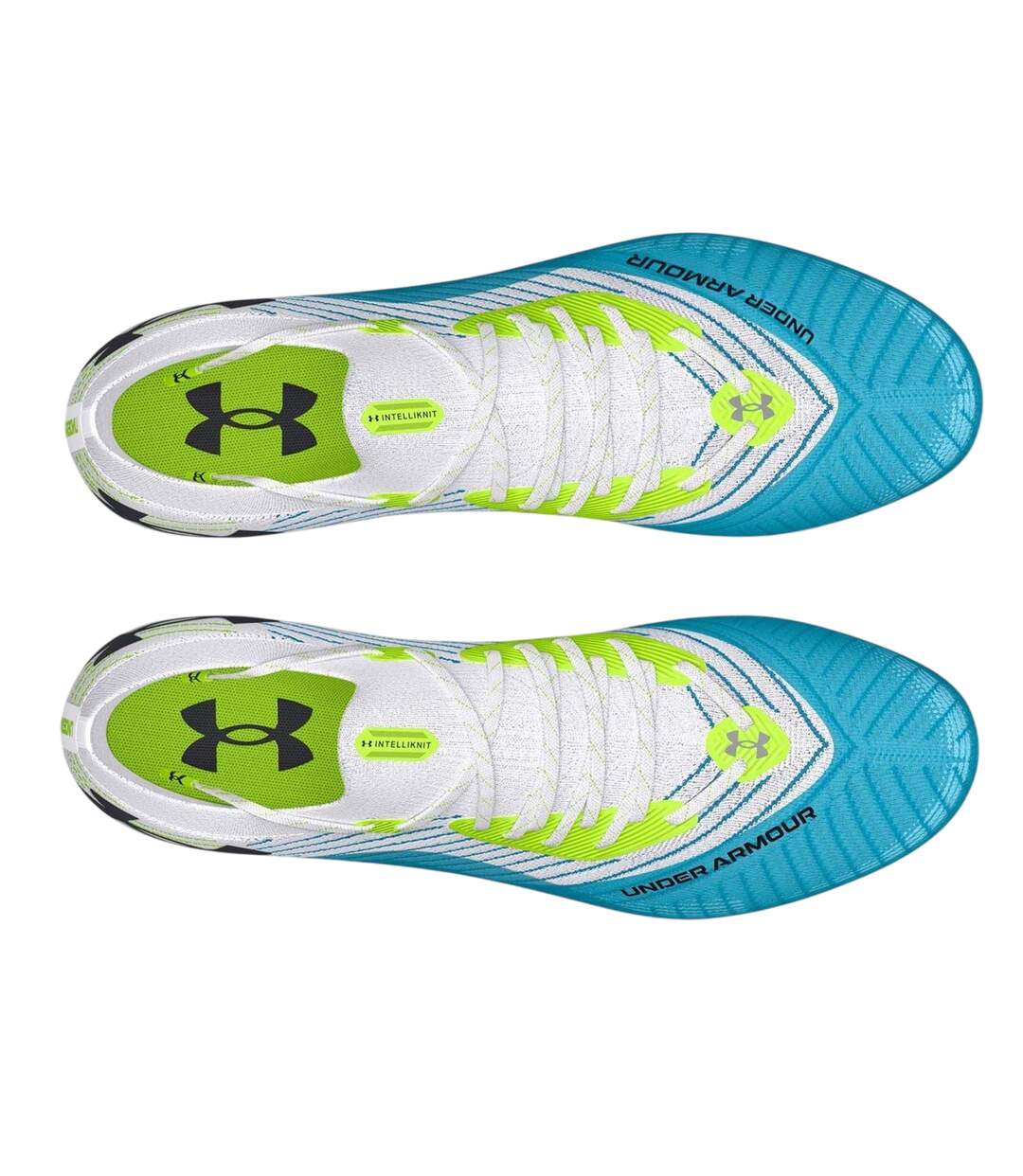 Chaussures De Foot Pour Terrain Ferme Shadow Elite 2.0 Femme Blanc Bleu Vif Under Armour-3