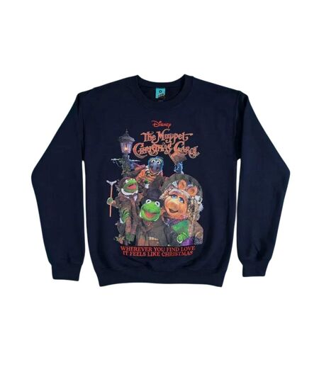 Sweat Adulte Bleu Marine The Muppets Christmas Carol