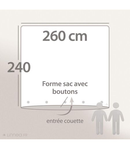 Housse de couette SONATE lin lavé froissé