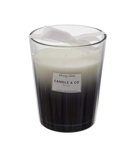 Maxi bougie parfumée vase noir Harmony 16 cm