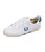 Mens Bay Ocean Logo Leather Trainers White Fred Perry-1