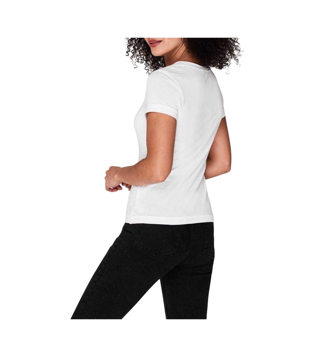 T-shirt Manches Courtes Femme Blanc Vif Calvin Klein-4