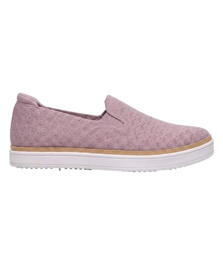 Womens/ladies Coast Drive Textured Loafers Pink Skechers