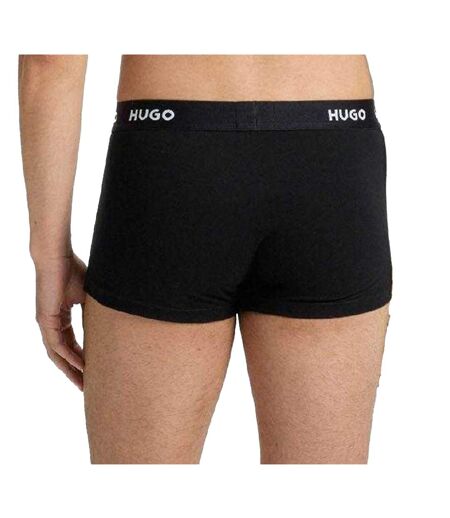 Pack Of 3  Mens Logo Boxer Shorts  Black Hugo