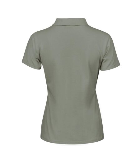Womens/ladies Luxury Stretch Polo Shirt Sage Tee Jays