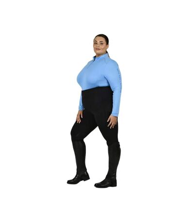 Womens/ladies Everyday Plus Horse Riding Tights Black Dublin