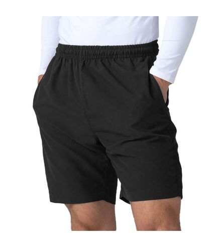 Finden & Hales Womens/Ladies Microfibre Sports Shorts (Black)