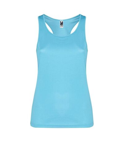 Womens/ladies shura sports tank top turquoise Roly