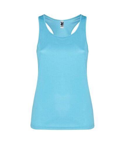 Womens/ladies shura sports tank top turquoise Roly