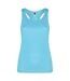 Womens/ladies shura sports tank top turquoise Roly