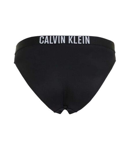 Womens/ladies Classic Plain Bikini Bottoms Black Calvin Klein