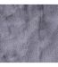 Tapis Imitation Fourrure Fin 60x110cm Gris-4