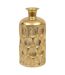 Vase Strié en Métal Belli 41cm Doré-1