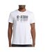 T-Shirt blanc homme g-star raw faded-1