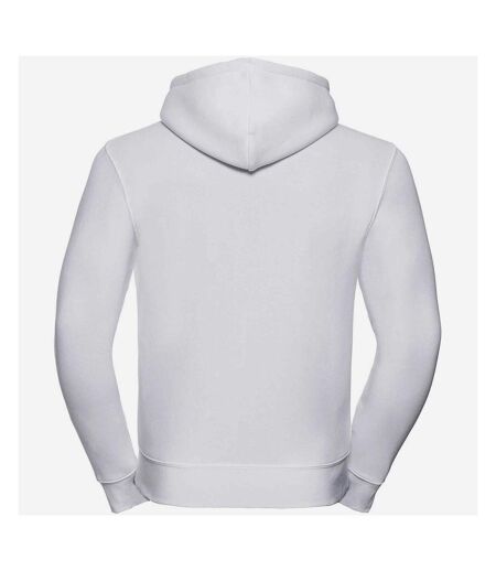 Russell Mens Authentic Full Zip Hooded Sweatshirt/Hoodie (White)