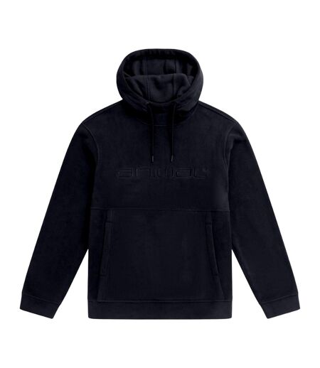 Mens Louis Fleece Hoodie Black Animal