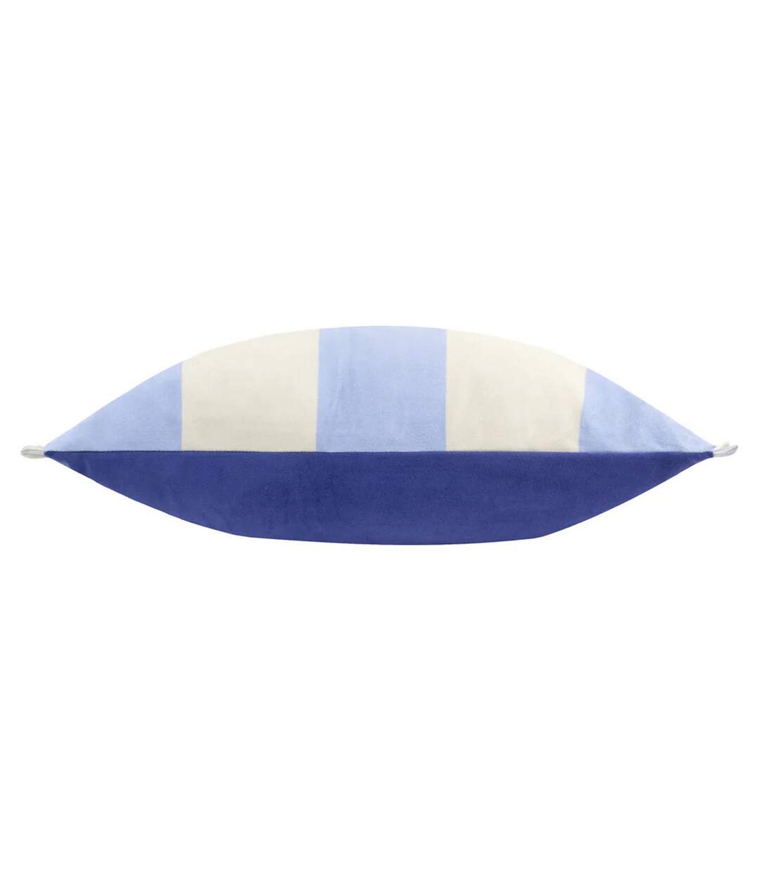 Araya velvet striped cushion cover 30cm x 50cm blue Furn-3