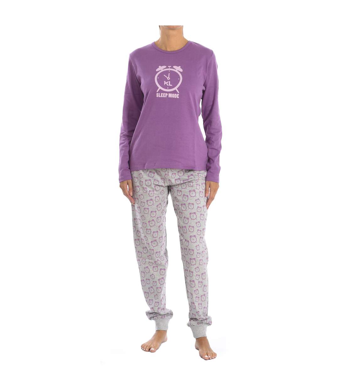 KLP1 women's long-sleeved winter pajamas-1