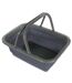 8l folding wash basin one size ebony grey Regatta