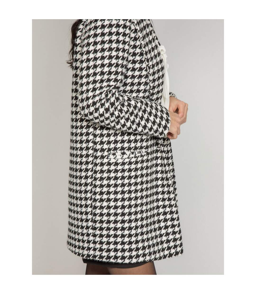 Manteau pied-de-poule URBAN - Dona X Lisa-4