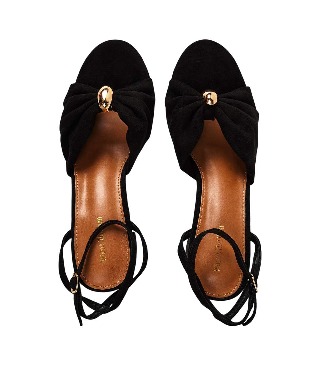 Womens/ladies Sandals Black Where´s That From-3