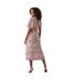 Robe mi-longue femme rose Dorothy Perkins-2