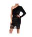 Robe velours noir femme guess w0bk74wdzx0-1