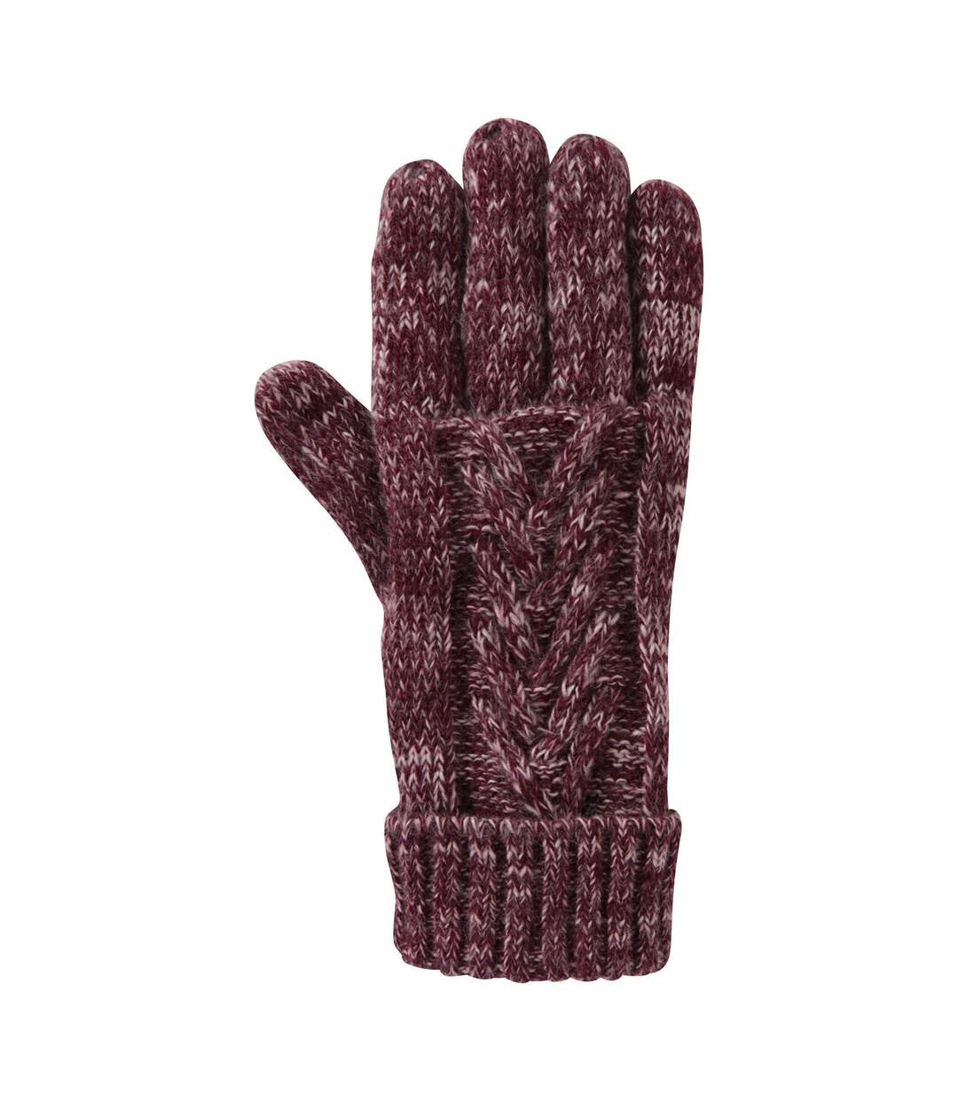 Gants d´hiver femme taille unique bordeaux Mountain Warehouse