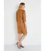 Robe ample courte en tissu suédé uni-2