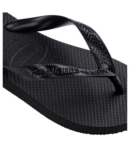 Unisex Adult Rubber Thong Strap Flip Flops Black Havaianas