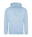 Unisex adult college hoodie ice blue Awdis-1