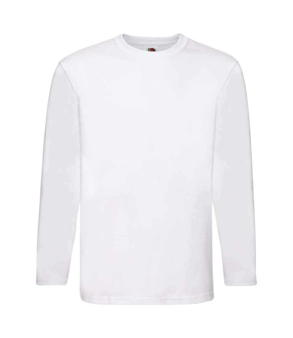 Fruit Of The Loom Mens Super Premium Long Sleeve Crew Neck T-Shirt (White) - UTBC332