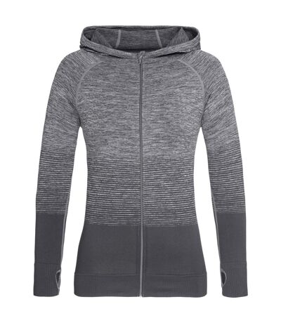 Stedman Womens/Ladies Active Seamless Raglan Jacket (Light Gray Transition)