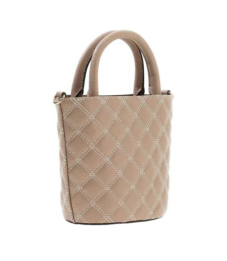 Sac Bandoulière Motif/style Matelassé Giully Femme Taille Unique Taupe Foncé Guess