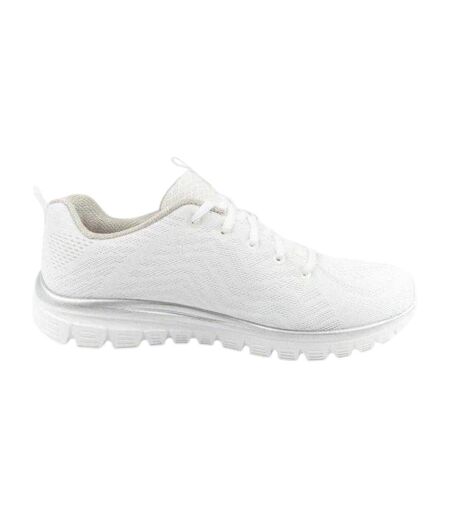 Chaussures Graceful Get Connected Femme Blanc Skechers