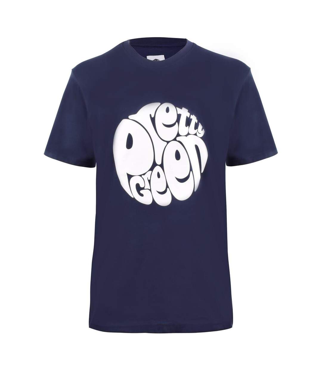 T-shirt Motif/style Grand Logo Homme Bleu Marine Pretty Green-1