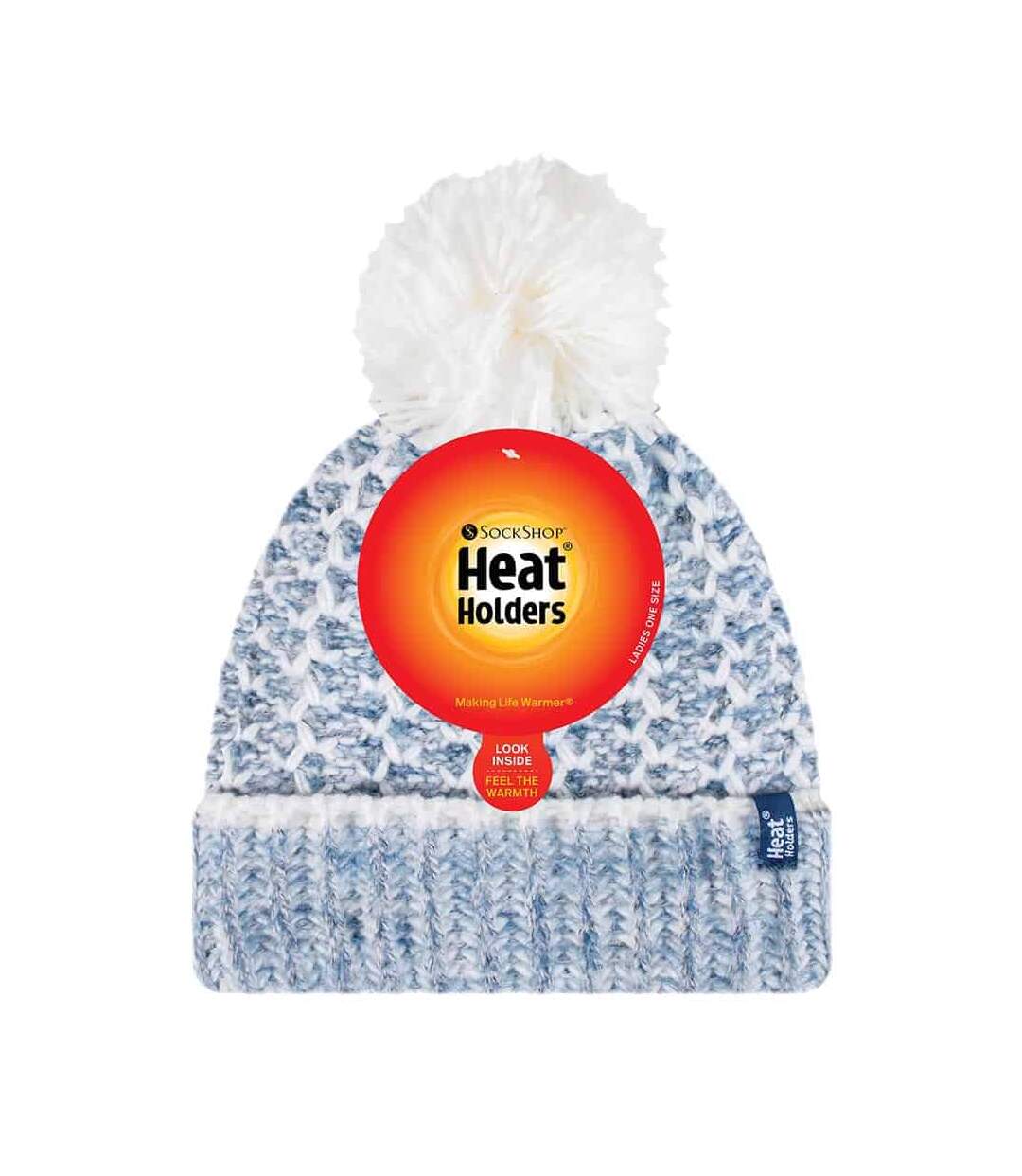 Bonnet Femme Thermiques Hiver avec Gros Pompon-2