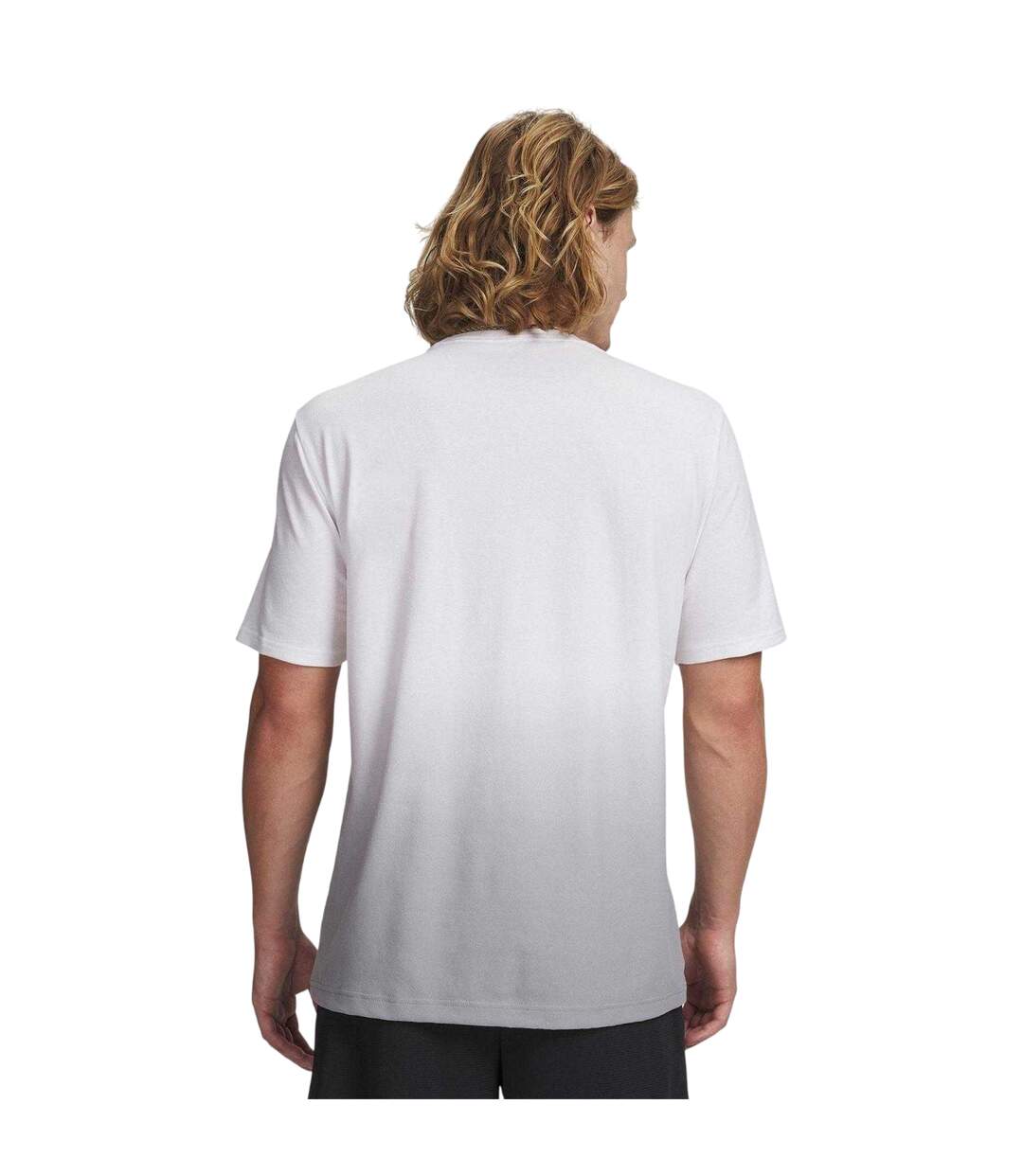 T-shirt Motif/style Logo Empilé Homme Blanc Under Armour-2